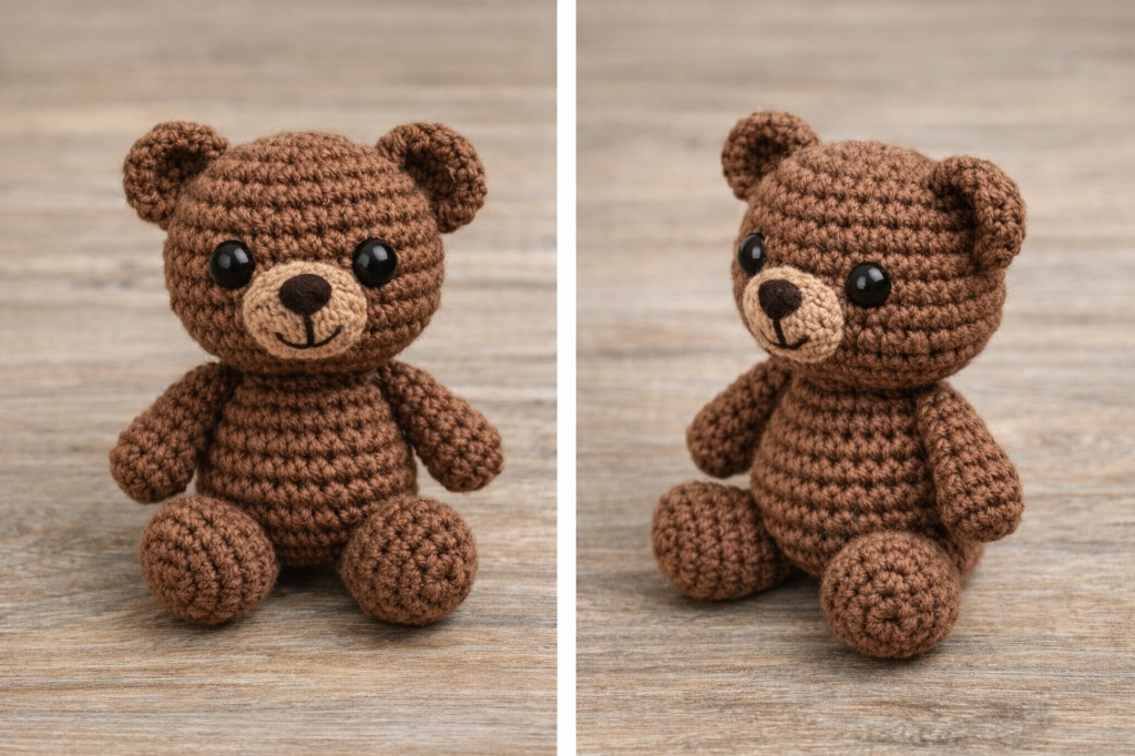Osito de Peluche Amigurumi terminado