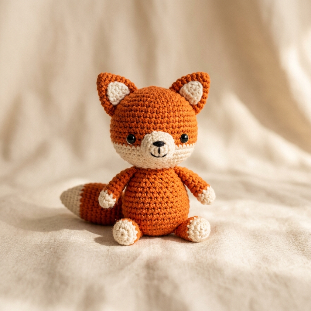 Zorrito del Bosque Amigurumi terminado